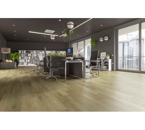 Замковое напольное покрытие Home Expert Natural Дуб Волшебный лес, 1220x150x3.5 мм, 0,3 мм, фаска, 12 шт. уп. 2185-12