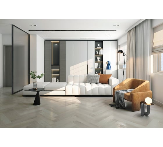 Замковое напольное покрытие Home Expert Parquet Дуб Баварский лес, 615x123x3,5 мм, 0,3 мм, фаска, 18 шт. уп. 33-69W906
