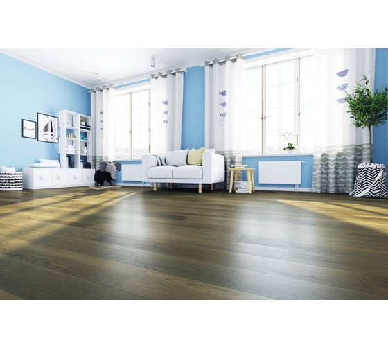 Замковое напольное покрытие Home Expert Natural Дуб Золотой лес, 1220x150x3.5 мм, 0,3 мм, фаска, 12 шт. уп. 1206/0-003