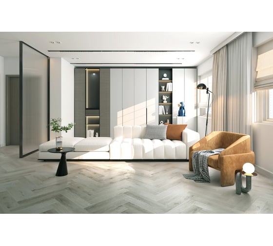 Замковое напольное покрытие Home Expert Parquet Дуб Волшебный лес, 615x123x3,5 мм, 0,3 мм, фаска, 18 шт. уп. 33-2185-12