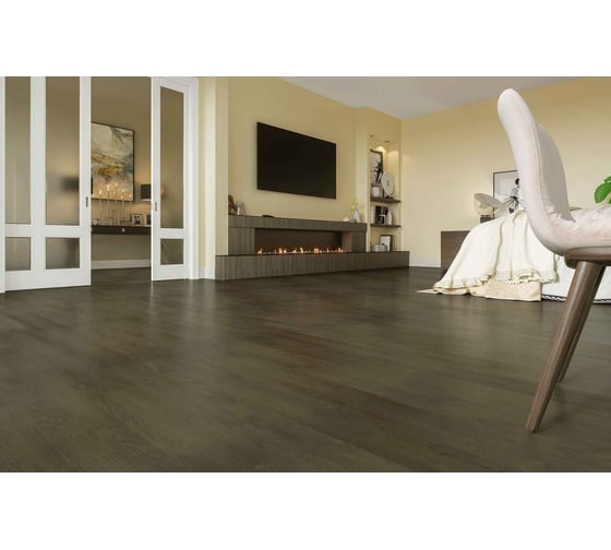 Замковое напольное покрытие Home Expert Natural Орех классический, 1220x150x3.5 мм, 0,3 мм, фаска, 12 шт. уп. 2178-04