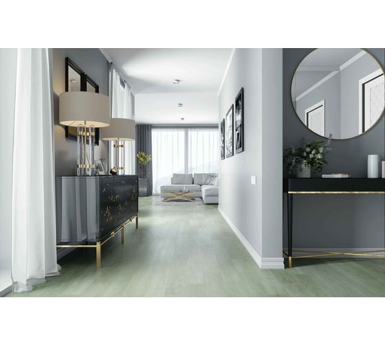 Замковое напольное покрытие Home Expert Natural Дуб Баварский Лес, 1220x150x3.5 мм, 0,3 мм, фаска, 12 шт. уп. 1207/69W906