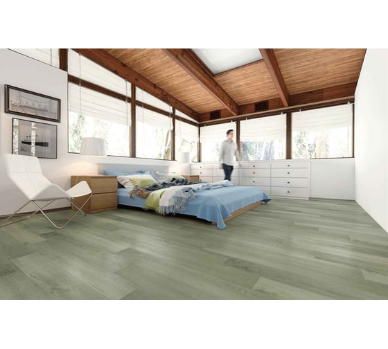 Замковое напольное покрытие Home Expert Natural Дуб Лесной дождь, 1220x150x3.5 мм, 0,3 мм, фаска, градиент, 12 шт. уп. 2179-09
