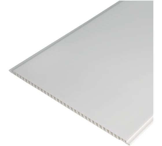 Стеновая панель FINEBER Белая матовая, 3000x250x8 мм, 12 шт.,9,0 кв.м. FBA.М.3000-1