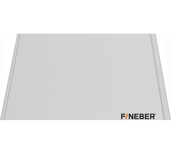 Стеновая панель FINEBER Белая матовая, 3000x250x8 мм, 12 шт.,9,0 кв.м. FBA.М.3000-1