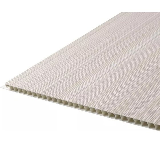 Стеновая панель FINEBER Рипс белый, 2700x250x8 мм, 5 шт., 3,375 кв.м. FB.SP.L.2700-8.RiWh