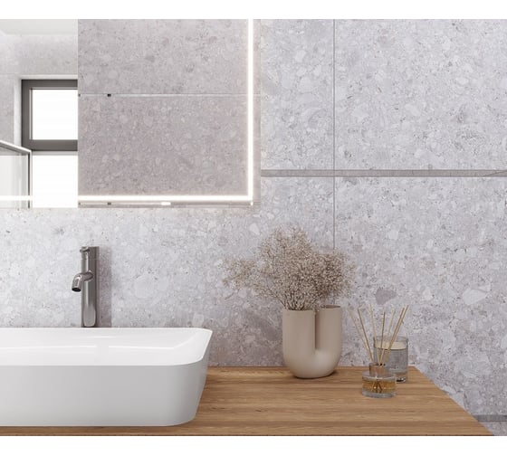 Керамогранит LAPARET Matrix светло-серый матовый 60x120, уп.1,44 м2, (в уп. 2 штуки) х9999300679 1