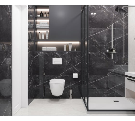 Керамогранит LAPARET zodiac темно-серый 60x120 см., уп. 1,44 м2., 2 шт. в уп х9999294597