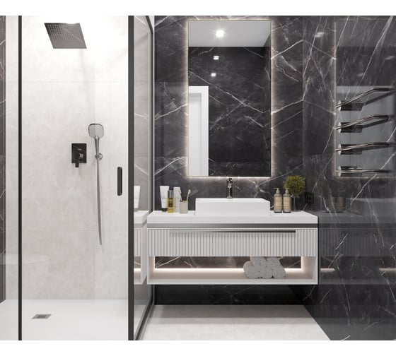 Керамогранит LAPARET zodiac темно-серый 60x120 см., уп. 1,44 м2., 2 шт. в уп х9999294597