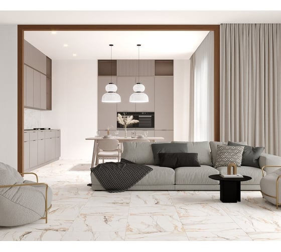 Керамогранит LAPARET statuario porshe 60x60 матовый 1,44 м2; (4 шт/упак) х9999287047