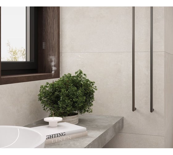 Керамогранит LAPARET smart marfil бежевый 60x119,5 см., матовый структурный, в упаковке 2,151 м2., (3 шт/упак) х9999297779