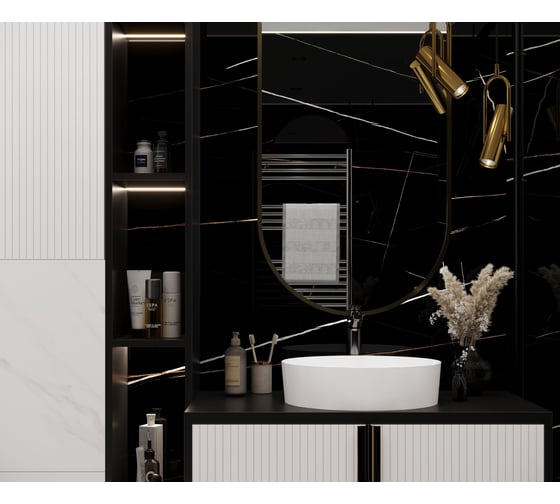 Керамогранит LAPARET lawa black черный 60x120 см., уп. 1,44 м2., 2 шт. в уп х9999295207