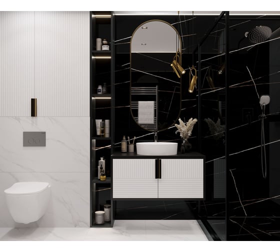Керамогранит LAPARET lawa black черный 60x120 см., уп. 1,44 м2., 2 шт. в уп х9999295207