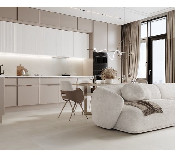Керамогранит LAPARET evolution blanco белый 60x60 см., матовый карвинг, в упаковке 1,8 м2., (5 шт/упак) х9999297791