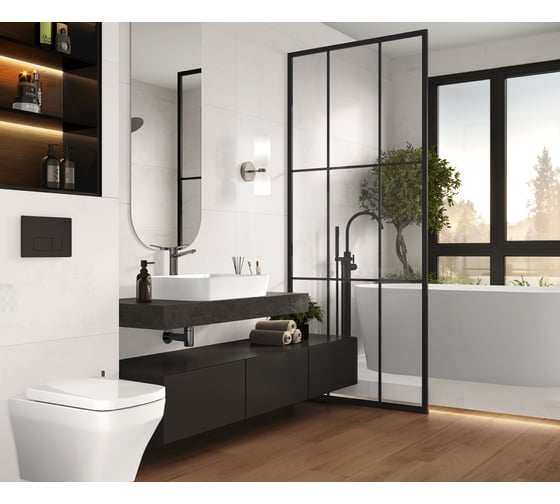 Керамогранит LAPARET proto blanco белый 60x119,5 см., матовый, в упаковке 2,151 м2., (3 шт/упак) х9999297775