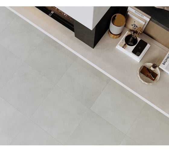 Керамогранит LAPARET evolution smoke светло-серый 60x60 см., матовый карвинг, в упаковке 1,8 м2., (5 шт/упак) х9999297793
