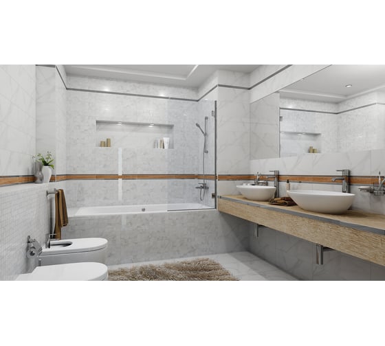 Настенная керамическая плитка LAPARET cassiopea мозаика 20x60 уп. 1,2 м2. (10 плиток) х9999118875