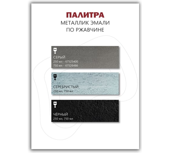 Эмаль Poli-R POLI - HAMMER текстурная, серебристая (1306), 2.5 л 14429