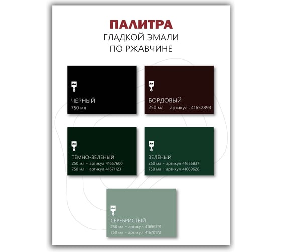 Эмаль Poli-R POLI - HAMMER гладкая, темно-зеленая (1248), 0.25 л 14341