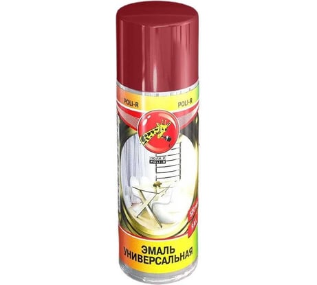 Универсальная эмаль Poli-R вишневая RAL 3003, аэрозоль, 520 мл 15709