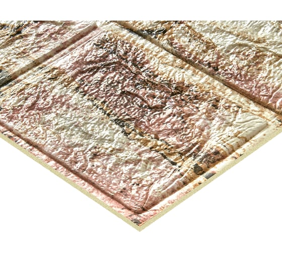 Мягкая самоклеящаяся 3d панель LAKO рулон "кирпичная кладка 18" 70x600 см, толщина 6 мм LKD-16-05-FC80-3-RU
