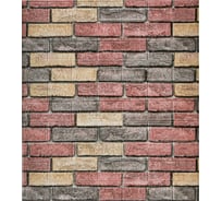 Мягкая самоклеящаяся 3d панель LAKO рулон "кирпичная кладка 15" 70x600 см, толщина 6 мм LKD-16-05-FC98-RU