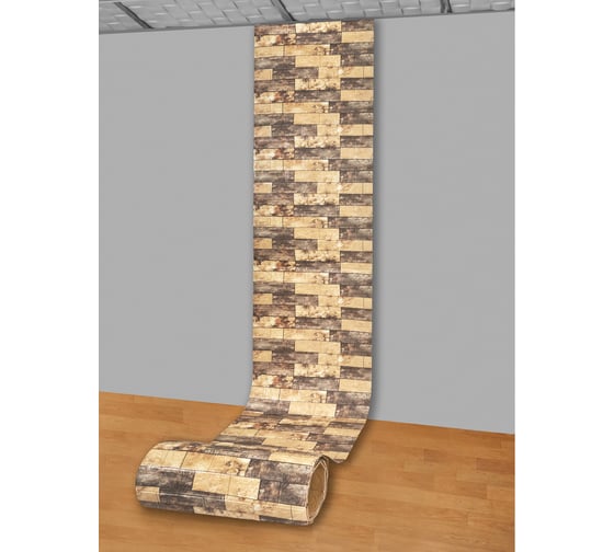 Мягкая самоклеящаяся 3d панель LAKO рулон "каменная кладка 23" 70x600 см, толщина 6 мм LKD-16-05-AD64-3-RU