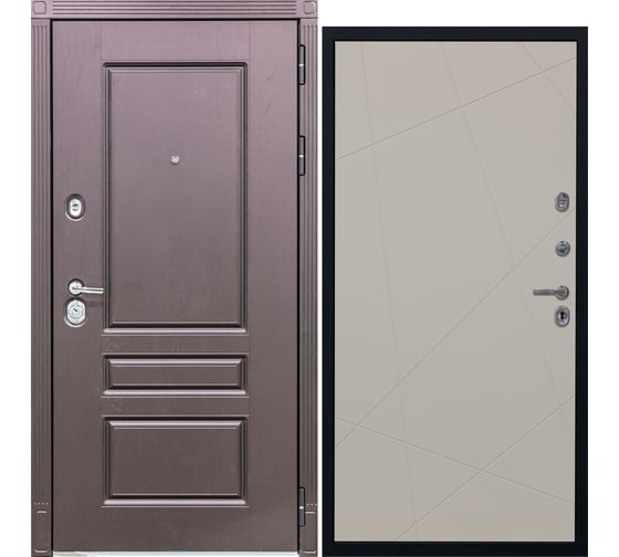 Дверь DIVA STR МХ-27 2050x860 мм, правая, Крафтовый дуб - Д11 Софт Шампань УТ-00079895