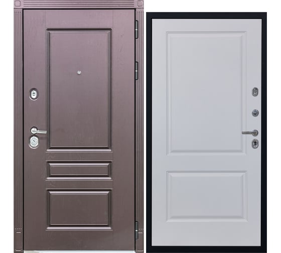 Дверь DIVA STR МХ-27 2050x960 мм, правая, Крафтовый дуб - Д7 Белый софт УТ-00079914 1