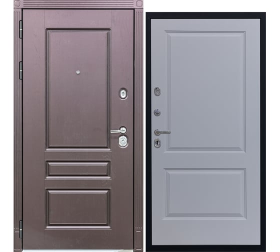 Дверь DIVA STR МХ-27 2050x860 мм, левая, Крафтовый дуб - Д7 Силк Маус УТ-00079918 1