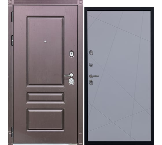 Дверь DIVA STR МХ-27 2050x960 мм, левая, Крафтовый дуб - Д11 Силк Маус УТ-00079894 1