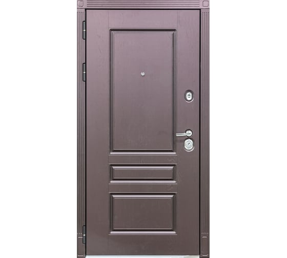 Дверь DIVA STR МХ-27 2050x960 мм, левая, Крафтовый дуб - Н10 Белый софт УТ-00079927