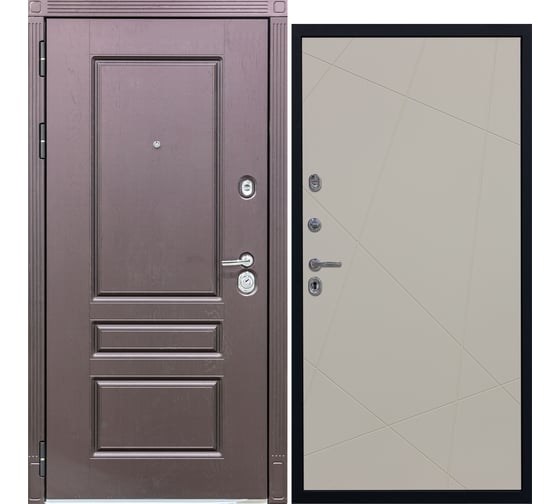 Дверь DIVA STR МХ-27 2050x960 мм, левая, Крафтовый дуб - Д11 Софт Шампань УТ-00079899