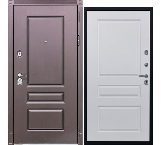Дверь DIVA STR МХ-27 2050x860 мм, правая, Крафтовый дуб - Д13 Белый софт УТ-00079900
