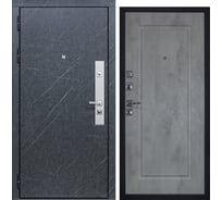 Дверь DIVA STR МХ-26 2050x860 мм, левая, Гранит лава оникс - МХ-26 Бетон светлый УТ-00080135