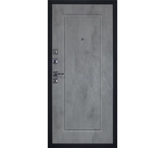 Дверь DIVA STR МХ-26 2050x860 мм, левая, Гранит лава оникс - МХ-26 Бетон светлый УТ-00080135