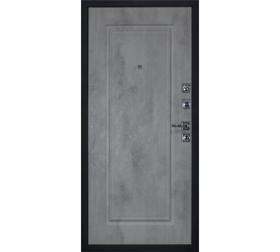 Дверь DIVA STR МХ-26 2050x860 мм, правая, Гранит лава оникс - МХ-26 Бетон светлый УТ-00080137