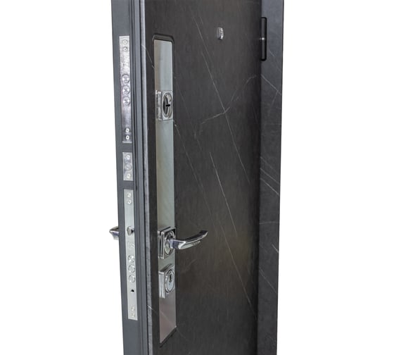 Дверь DIVA STR МХ-26 2050x860 мм, правая, Гранит лава оникс - МХ-26 Бетон светлый УТ-00080137