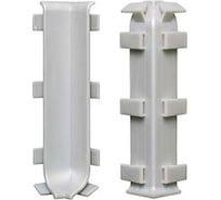 Внутренний угол Bonkeel ПЛ100, ПВХ, серый, упаковка 2 шт. 568359