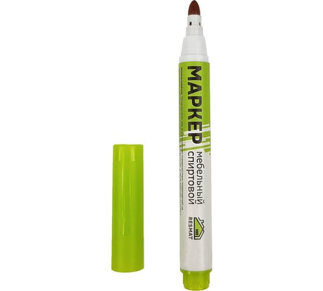 Мебельный маркер Resmat спиртовой, цвет дуб темный, блистер арт. 2558