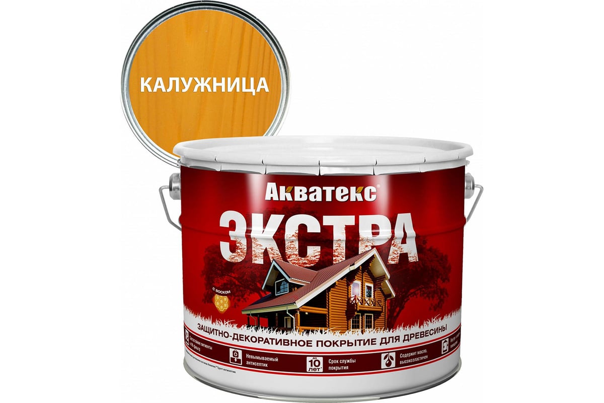 Защитно-декоративное покрытие для дерева АКВАТЕКС ЭКСТРА полуглянцевое ...