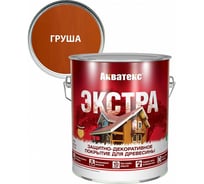 Защитно-декоративное покрытие для дерева АКВАТЕКС ЭКСТРА полуглянцевое, груша, 2.7 л 259739