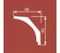 Карниз Cosca Decor kx018, 40x48 мм, 2000 мм, экополимер 00-00070870 2