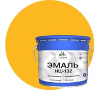 Эмаль MALARE НЦ-132 для металла, по дереву, для минеральных поверхностей, RAL 1023, желтый, матовая, 12.5 кг 2038070757010