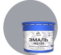 Эмаль MALARE НЦ-132 для металла, по дереву, для минеральных поверхностей, RAL 7004, сигнальный серый, матовая, 12.5 кг 2038070757522
