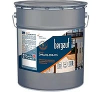Эмаль Bergauf ПФ-115 алкидная для деревянных, металлических и бетонных поверхностей ярко-голубая, 6 кг 71504