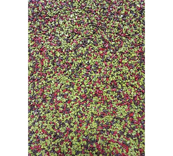 Покрытие из резиновой крошки ООО АМОРТЕКС Микс Времена года (Осень), 1500x3000x10 мм 0333