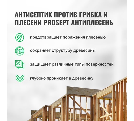 Универсальный антисептик против грибка и плесени PROSEPT АНТИПЛЕСЕНЬ 5 л 025-5