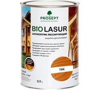 Лессирующий защитно-декоративный антисептик PROSEPT BIO LASUR Тик 0,9л 040-09