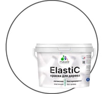 Краска MALARE Elastic для деревянных поверхностей, универсальная, с антисептическим эффектом, матовая, белая, 10 кг 2037891364612